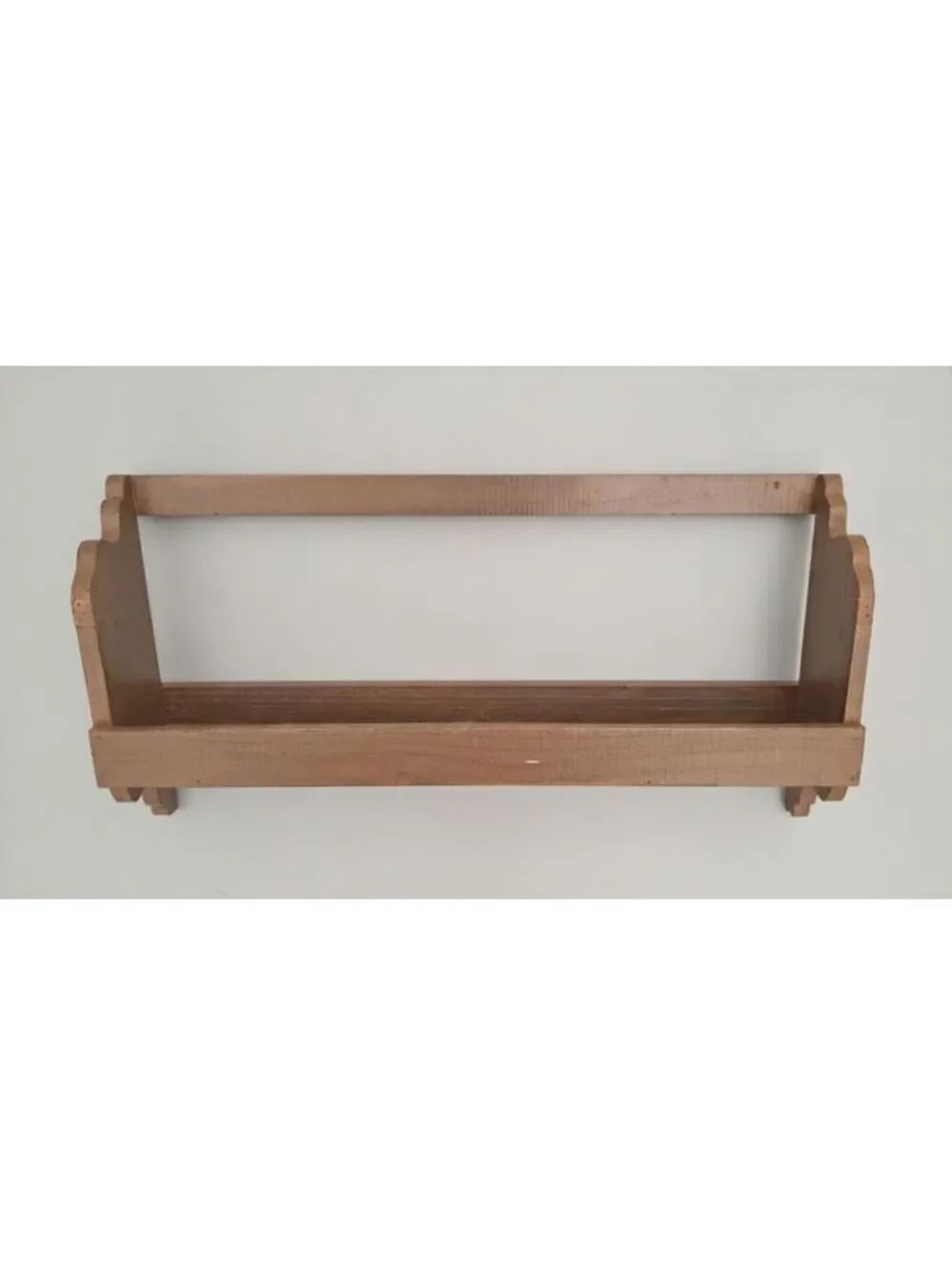 Vintage Handcrafted Primitive Country Rustic Barn Wood Wall Hanging Shelf 28